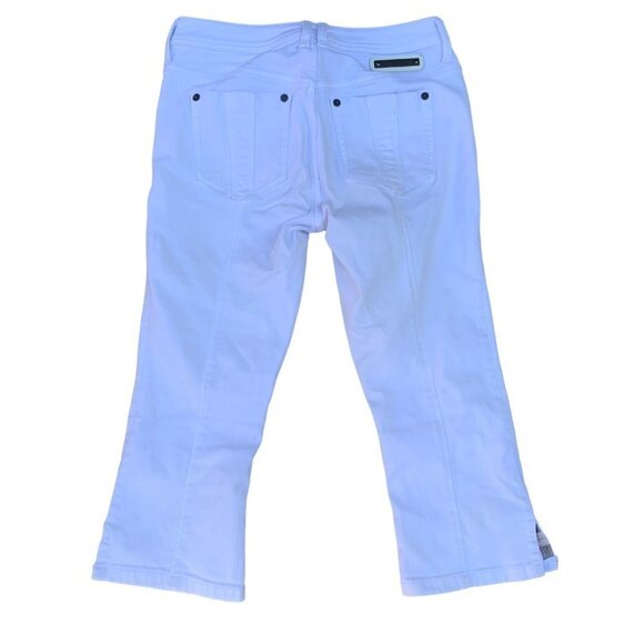 Vintage Burberry Doverdale Capris White Size 28 - Picture 7 of 12